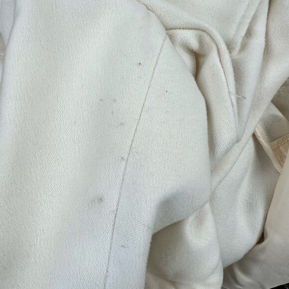 Abercrombie & Fitch ivory twill heavy shacket chore jacket size medium oversized - Picture 15 of 16